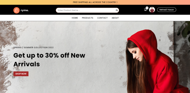 Ecommerce Site screenshot 1