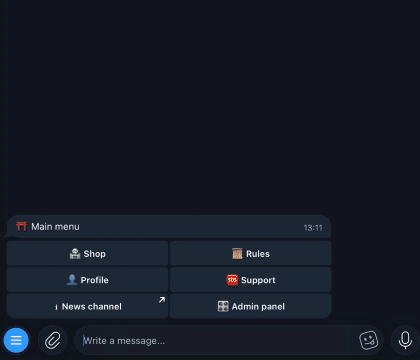 Telegram E-Commerce Bot screenshot 1